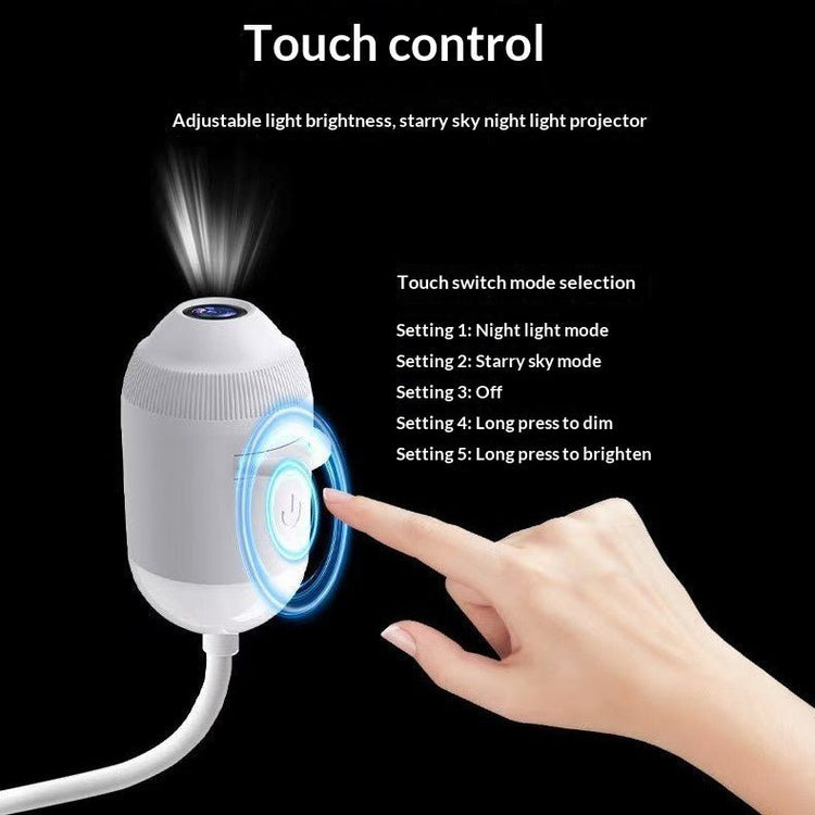 Proyector de Estrellas y Galaxias LED – Lámpara Nocturna para Dormitorio con Ambiente Romántico - DrCasaNova