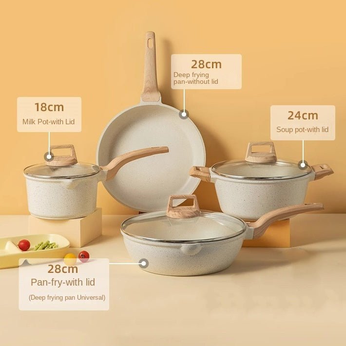 Set de Cocina Antiadherente Piedra Granito Premium - DrCasaNova