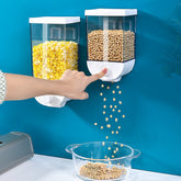 Dispensador Organizador de Pared para Cereales y Granos con Botón de Fácil Presión - CasaNova