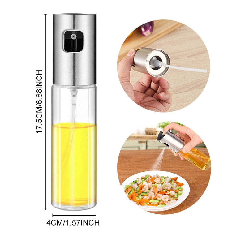Botella Pulverizadora de Vidrio para Aceite y Vinagre - CasaNova