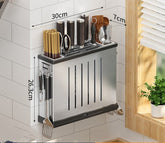 Soporte para cuchillos de acero inoxidable para pared - CasaNova