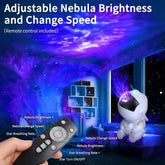 Proyector Galaxia Astronauta LED 360° con Control Remoto y Temporizador - DrCasaNova