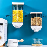 Dispensador Organizador de Pared para Cereales y Granos con Botón de Fácil Presión - CasaNova