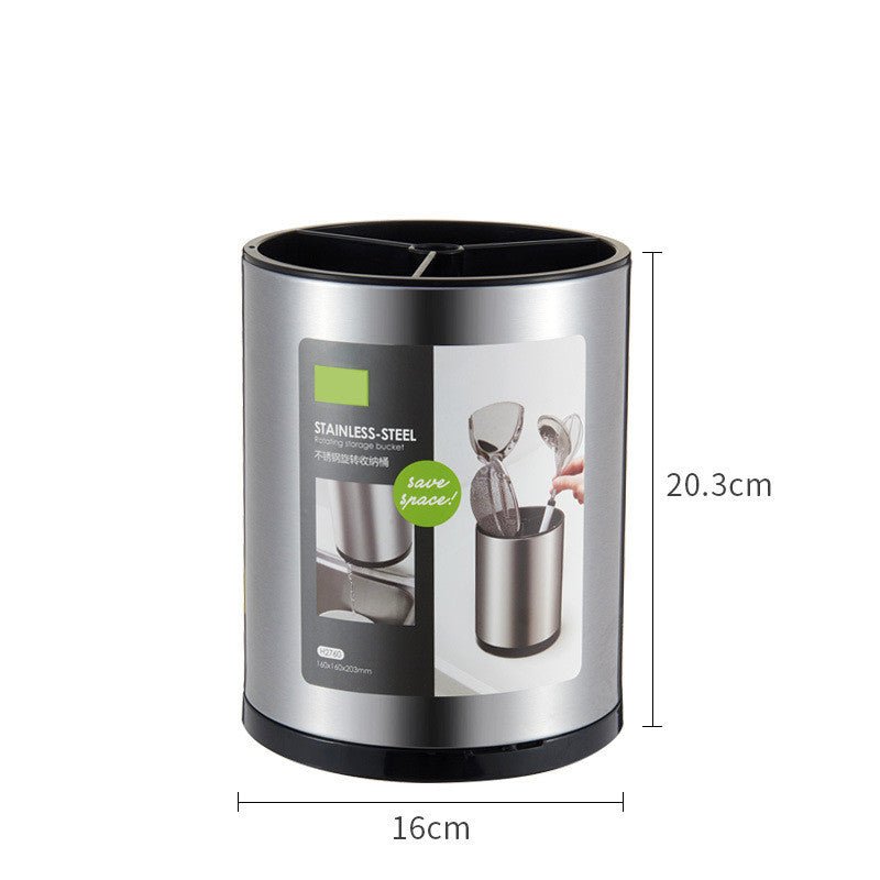 Cubo para utensilios de cocina de acero inoxidable con base gruesa - CasaNova