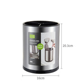 Cubo para utensilios de cocina de acero inoxidable con base gruesa - CasaNova