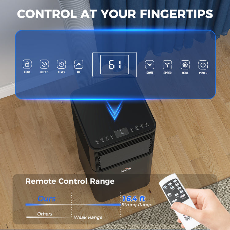 Aire Acondicionado Portátil. con Deshumidificador y Control Remoto - CasaNova