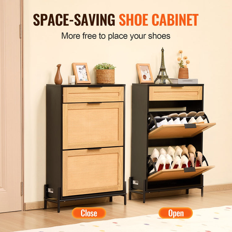 Mueble Zapatero Slim de Ratán - CasaNova