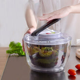 Secador de Lechuga y Verduras Multifunción | Centrifugadora para Ensaladas y Escurridor de Frutas - DrCasaNova