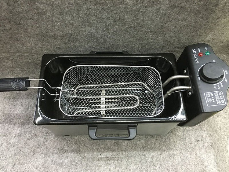 Freidora Eléctrica de 3 Litros para Papas Fritas y Alimentos - DrCasaNova
