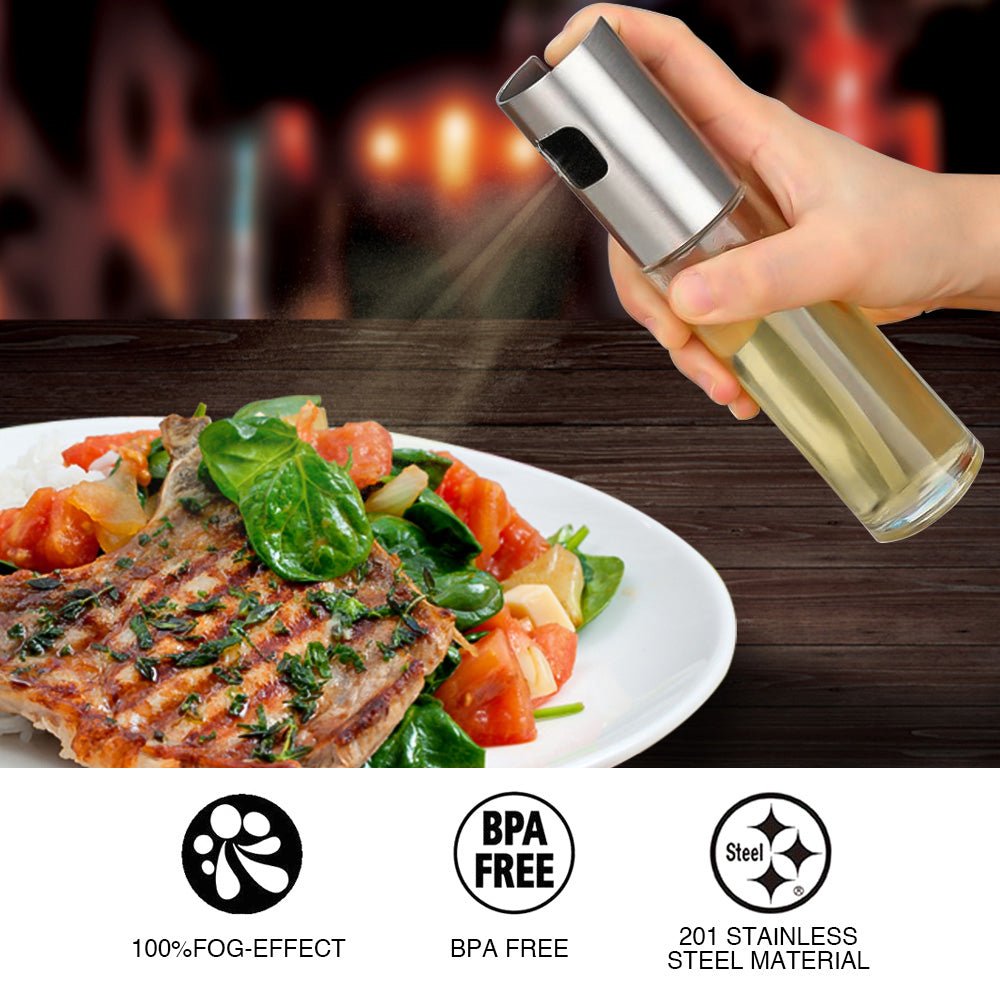 Botella Pulverizadora de Vidrio para Aceite y Vinagre - CasaNova