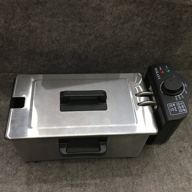 Freidora Eléctrica de 3 Litros para Papas Fritas y Alimentos - DrCasaNova