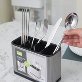Cubo para utensilios de cocina de acero inoxidable con base gruesa - CasaNova