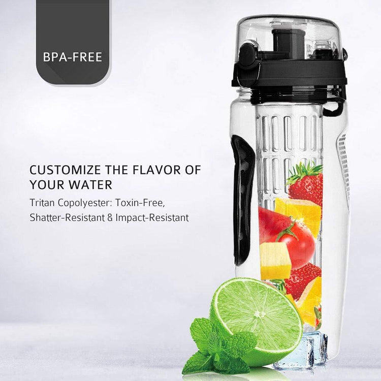 Botella de Agua Deportiva con Infusor de Frutas Libre de BPA - CasaNova