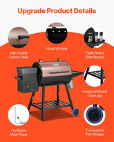 Ahumador y Parrilla a Pellets 456 sq.in. - CasaNova