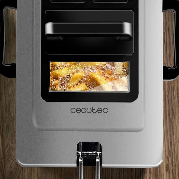Freidora Eléctrica de 3 Litros para Papas Fritas y Alimentos - DrCasaNova