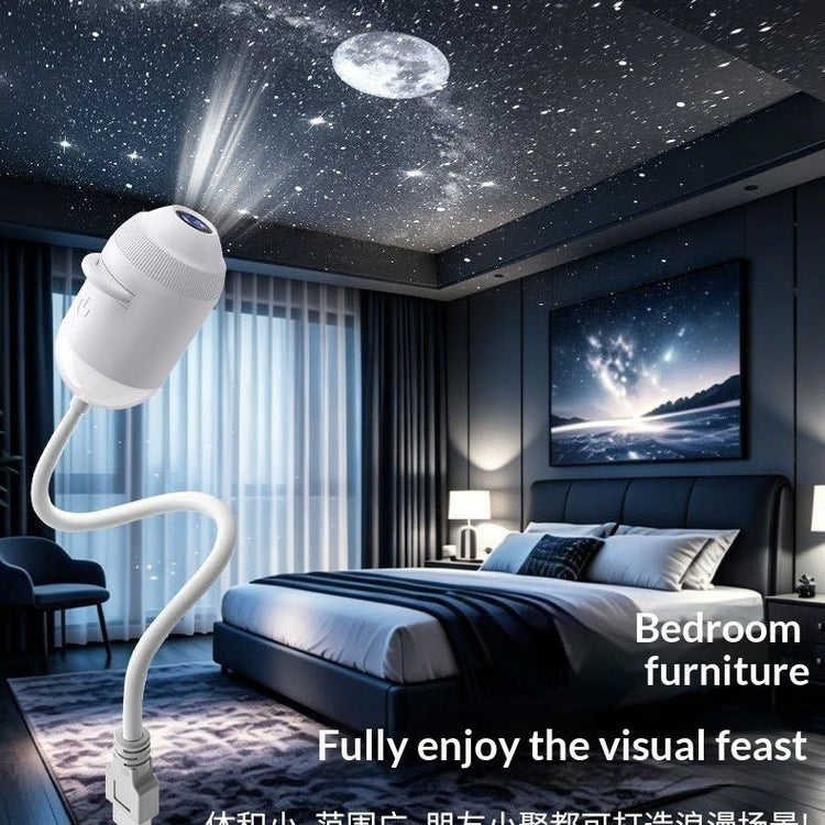 Proyector de Estrellas y Galaxias LED – Lámpara Nocturna para Dormitorio con Ambiente Romántico - DrCasaNova