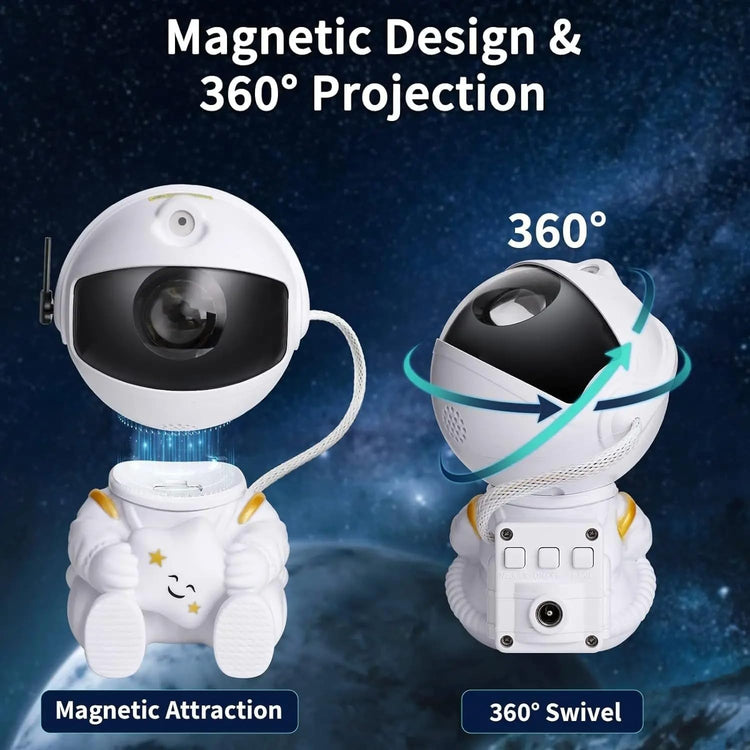 Proyector Galaxia Astronauta LED 360° con Control Remoto y Temporizador - DrCasaNova