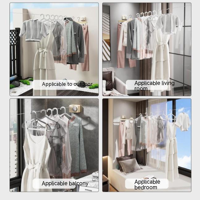 Tendedero Invisible de Pared para Secar Ropa Fácilmente
